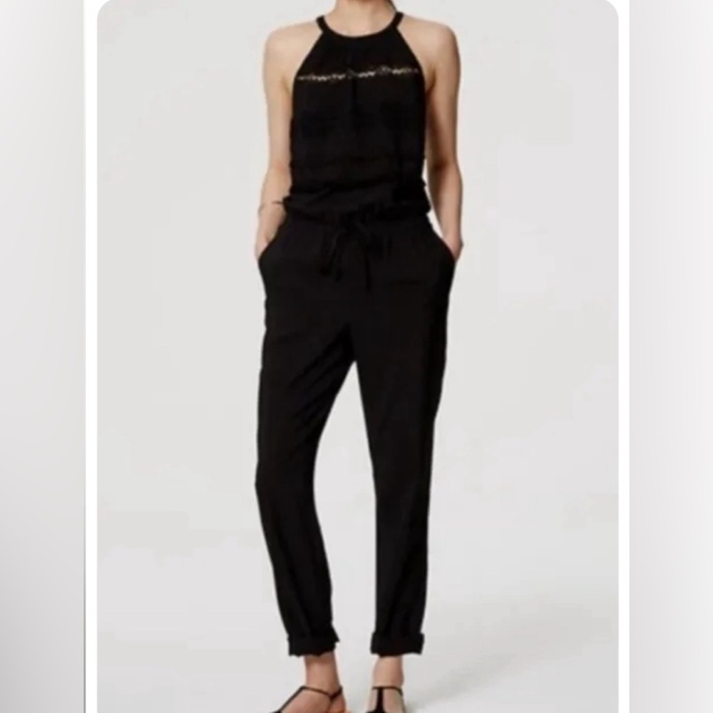 LOFT | Ann Taylor Black Jumpsuit | Size S Petite | Sleeveless | Casual & Classy